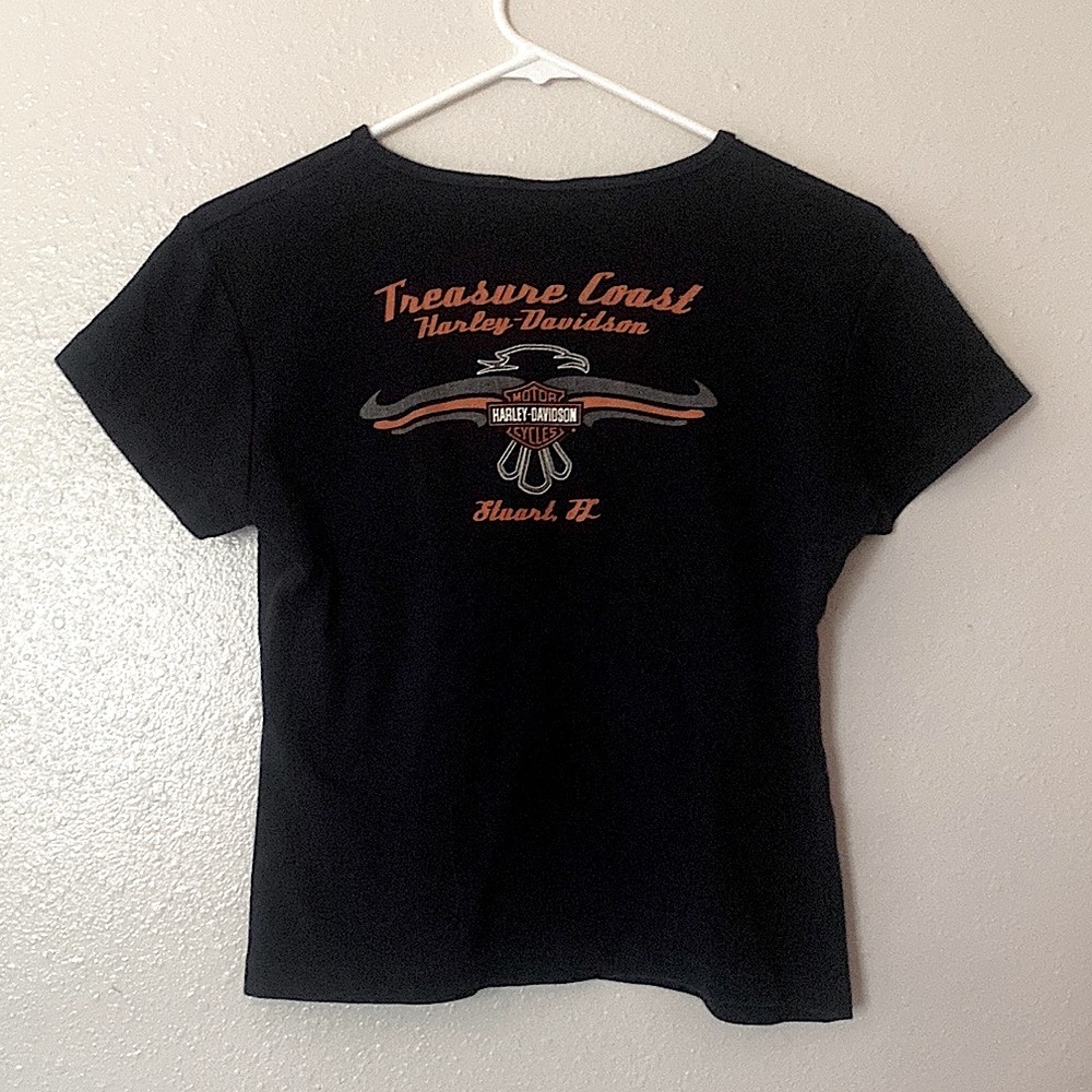 y2k Harley Davidson • Black Graphic Tee 🖤 - Picture 2 of 4